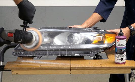 Polishing a Headlight Lens