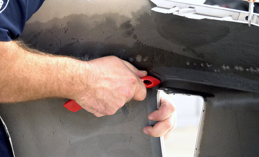 Removing a Dent Using Bumper Rollers and Dent Drivers