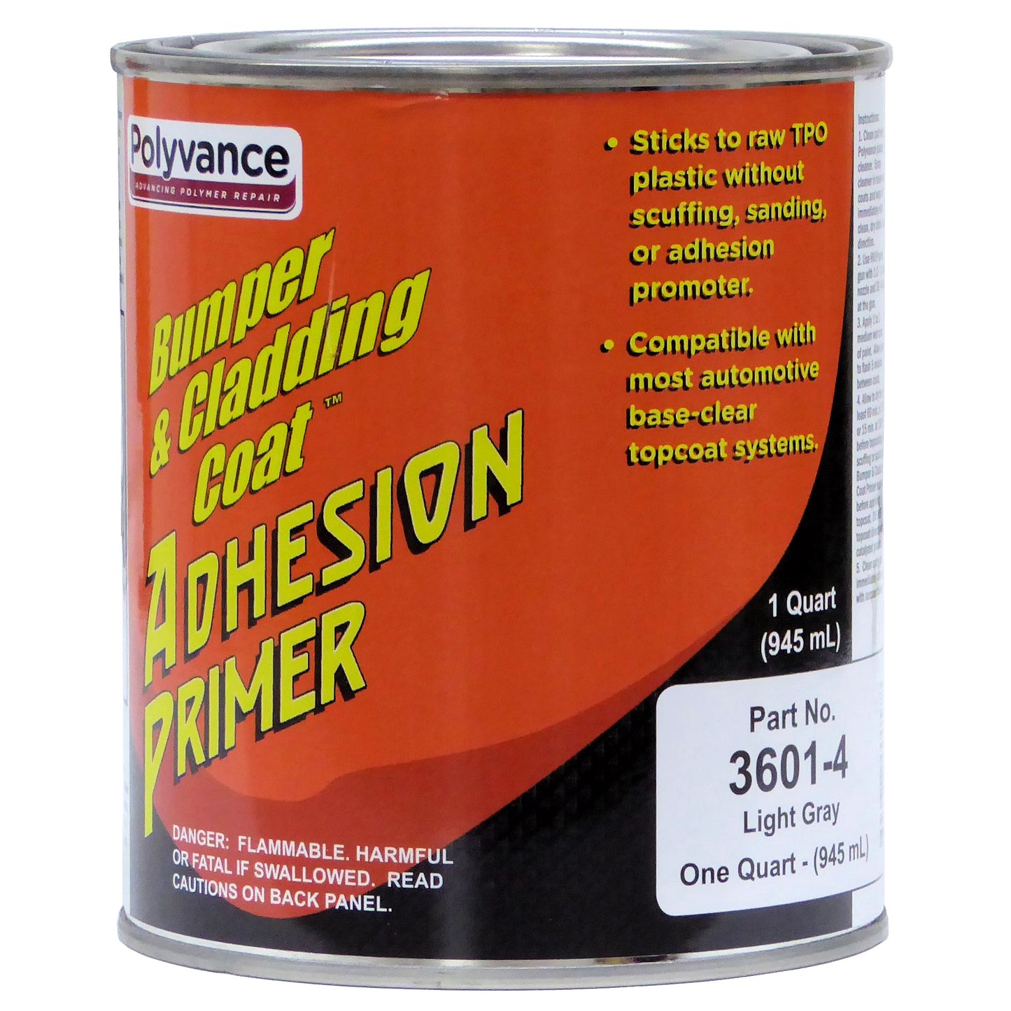 Quart can of light gray Bumper & Cladding Coat Adhesion Promoter