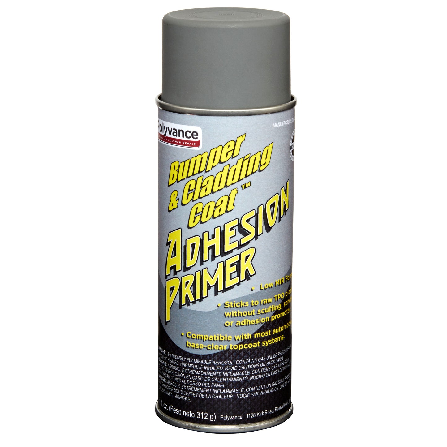 Aerosol can of light gray Low VOC Bumper & Cladding Coat Adhesion Promoter