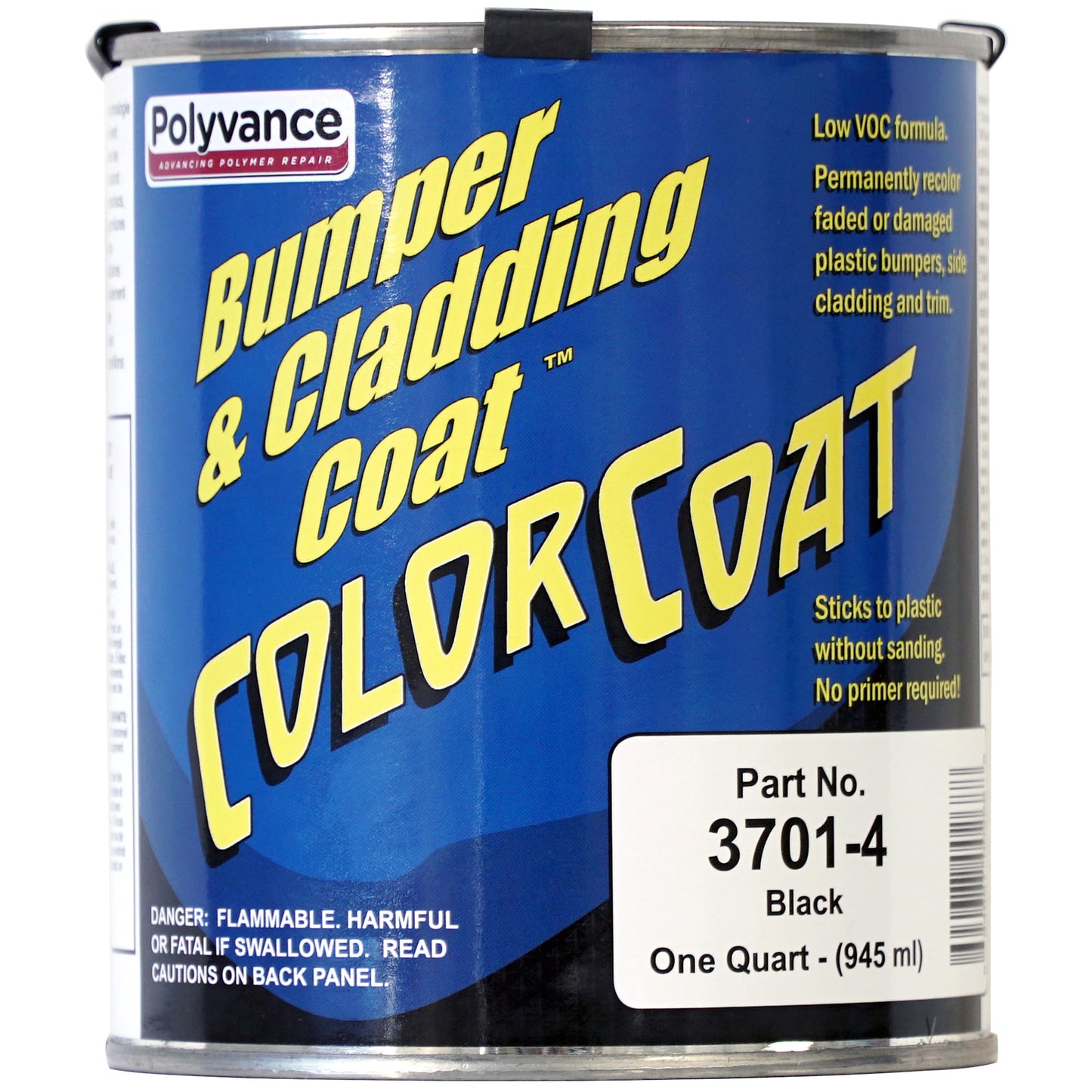 Quart can of black Low VOC Bumper & Cladding Coat Adhesion Promoter
