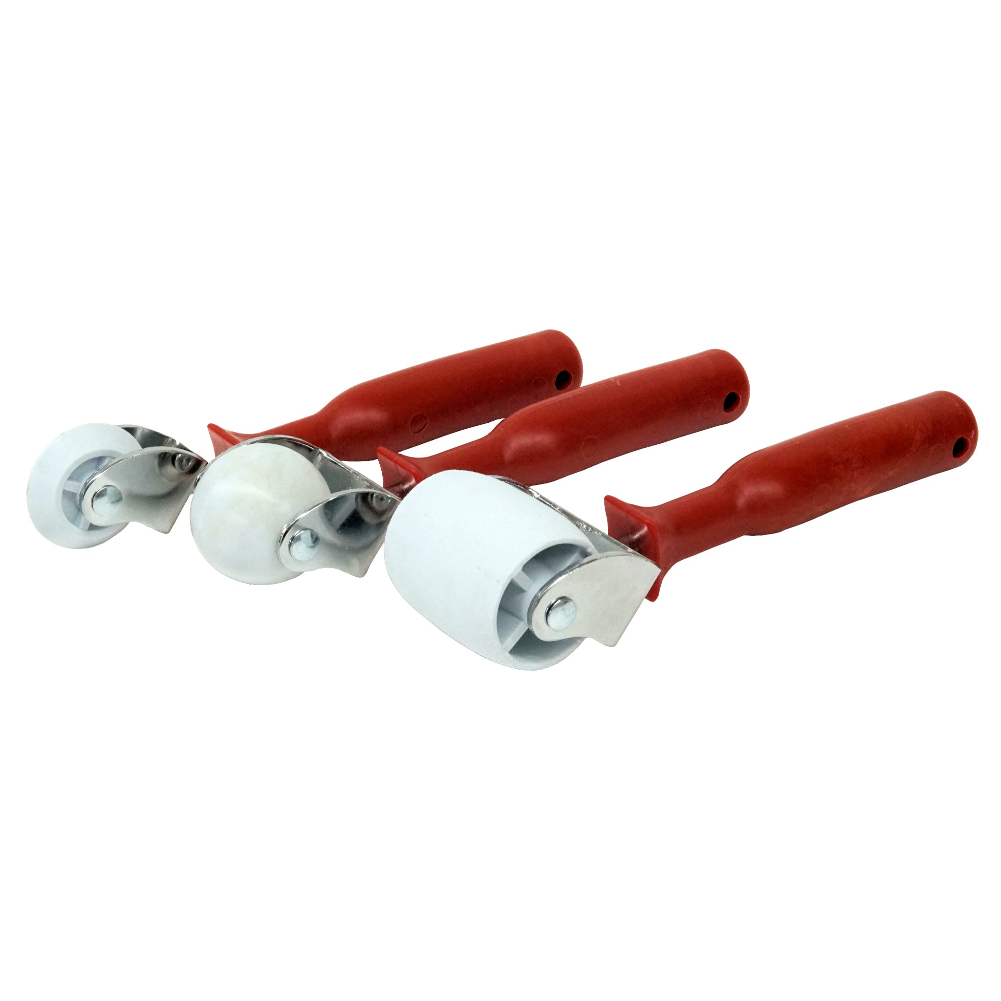 Bumper Rollers Kit, showing three rollers: 1 wide roller, 1 round roller, and 1 sharp-edged roller
