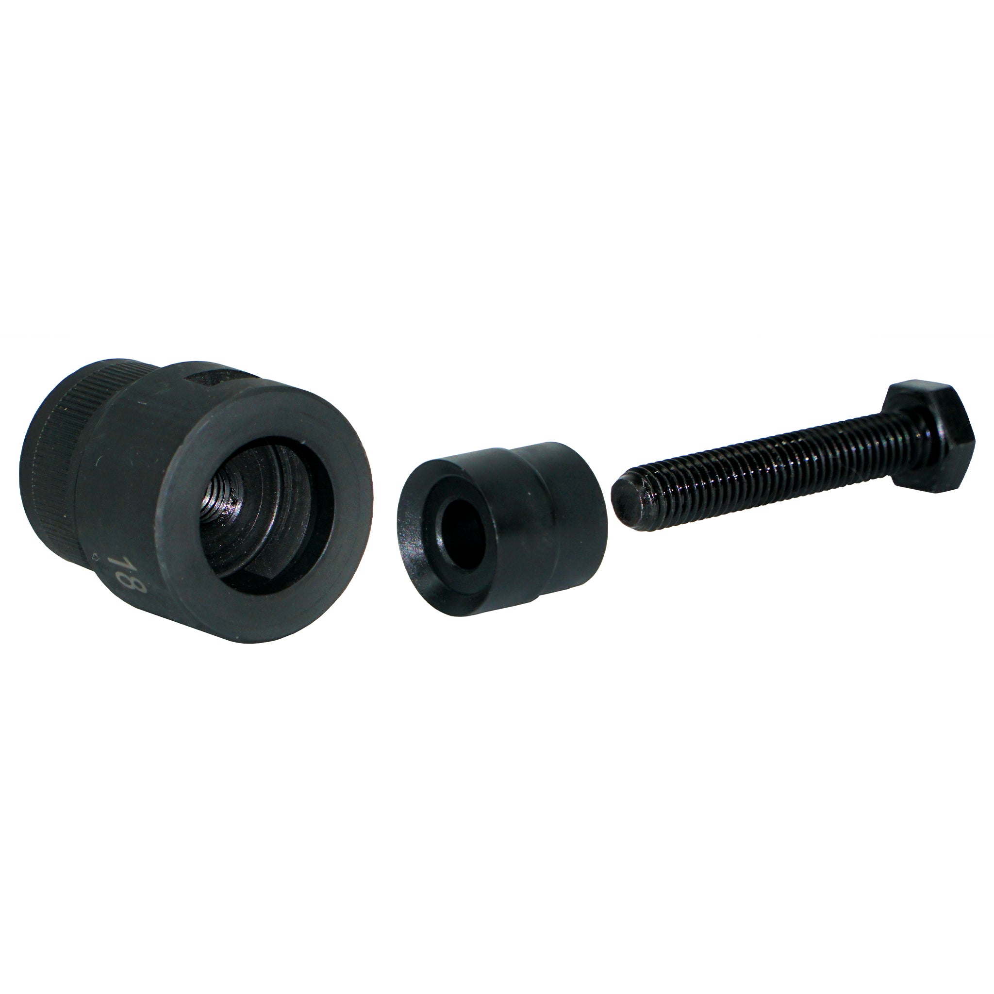 A sensor hole cutter taken apart