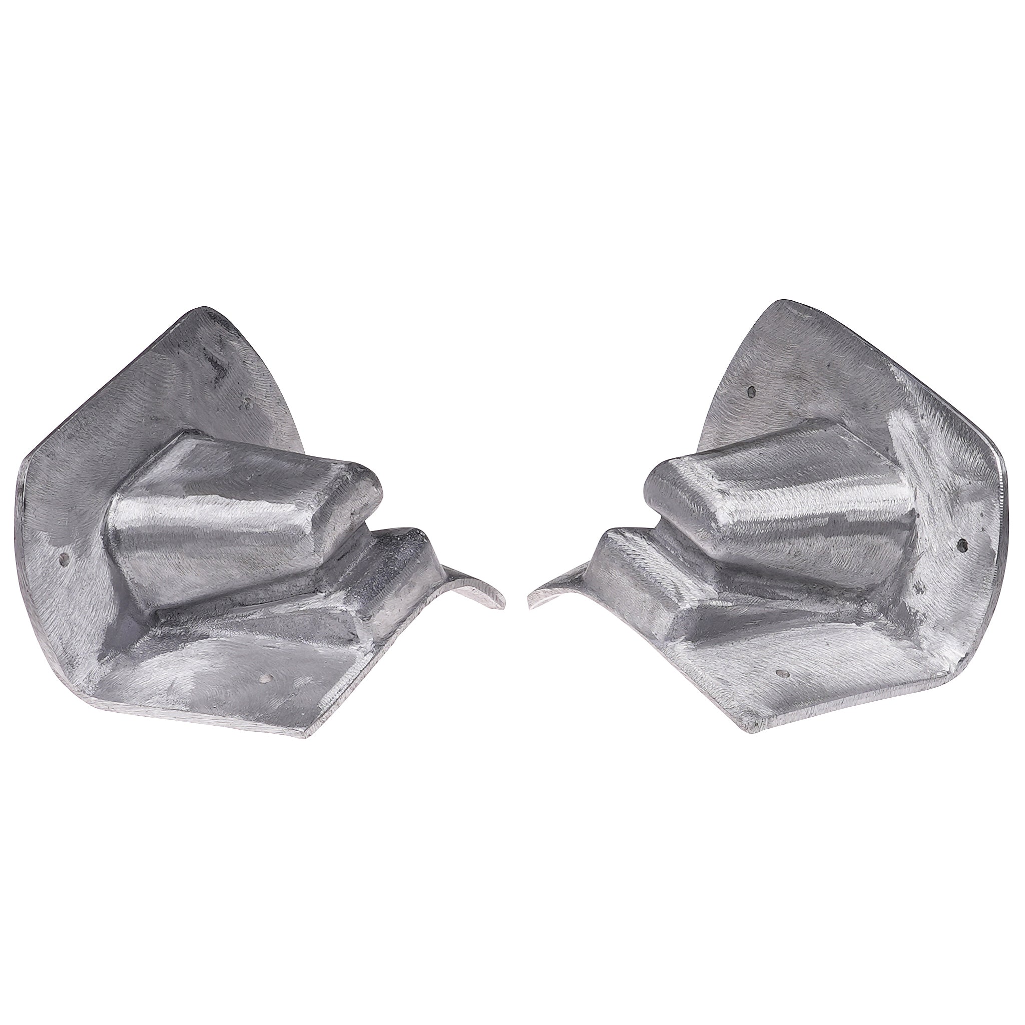 Two aluminum castings