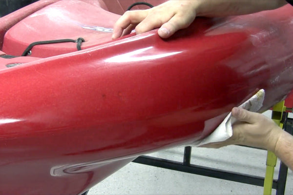 Cosmetic Restoration of a Repaired Kayak