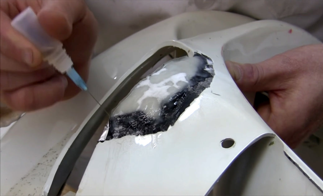 Creating Missing Pieces on a Cracked and Broken Street Bike Fairing