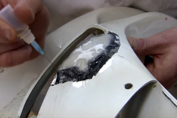 Creating Missing Pieces on a Cracked and Broken Street Bike Fairing