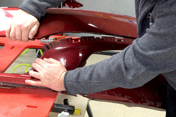 One-Sided Repair on a Molding Strip Insert