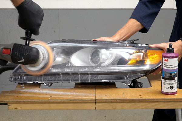 Polishing a Headlight Lens