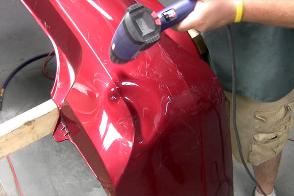 Removing a Corner Dent on a Bumper Cover
