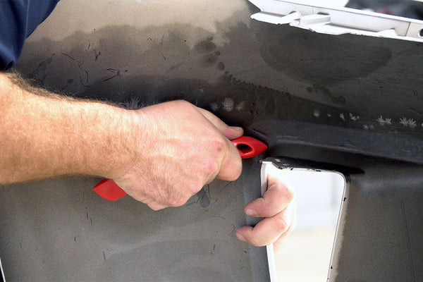 Removing a Dent Using Bumper Rollers and Dent Drivers