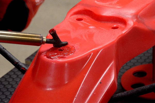 Repairing a Bolt Hole in a Dirt Bike Fender