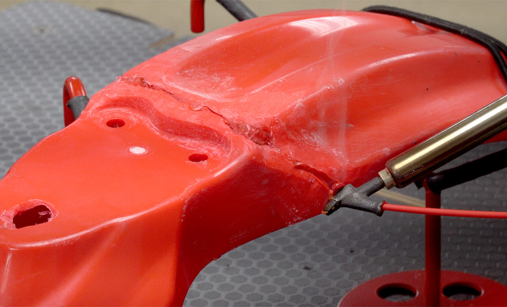 Repairing a Crack in a Dirt Bike Fender