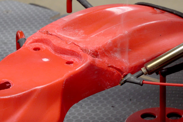 Repairing a Crack in a Dirt Bike Fender