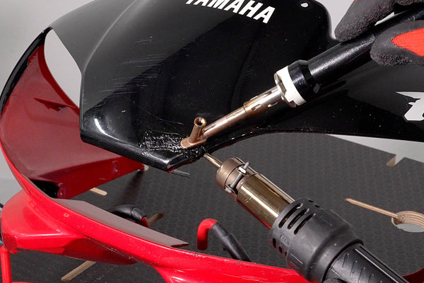 Repairing a Cracked Yamaha R6 Fairing | ABS Plastic Welding Tutorial