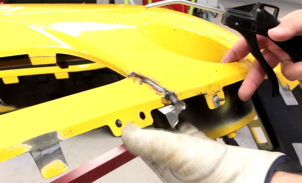 Repairing a Dodge Challenger Front Bumper Cover