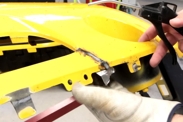 Repairing a Dodge Challenger Front Bumper Cover