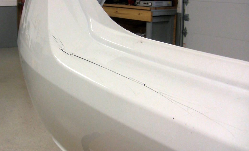 Repairing a High-Spot Stress Crack on a Bumper Cover