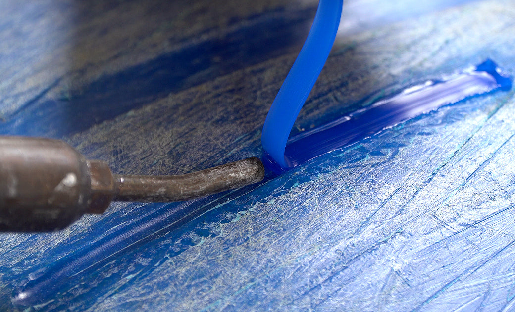 Repairing a Kayak with a Nitrogen Plastic Welder