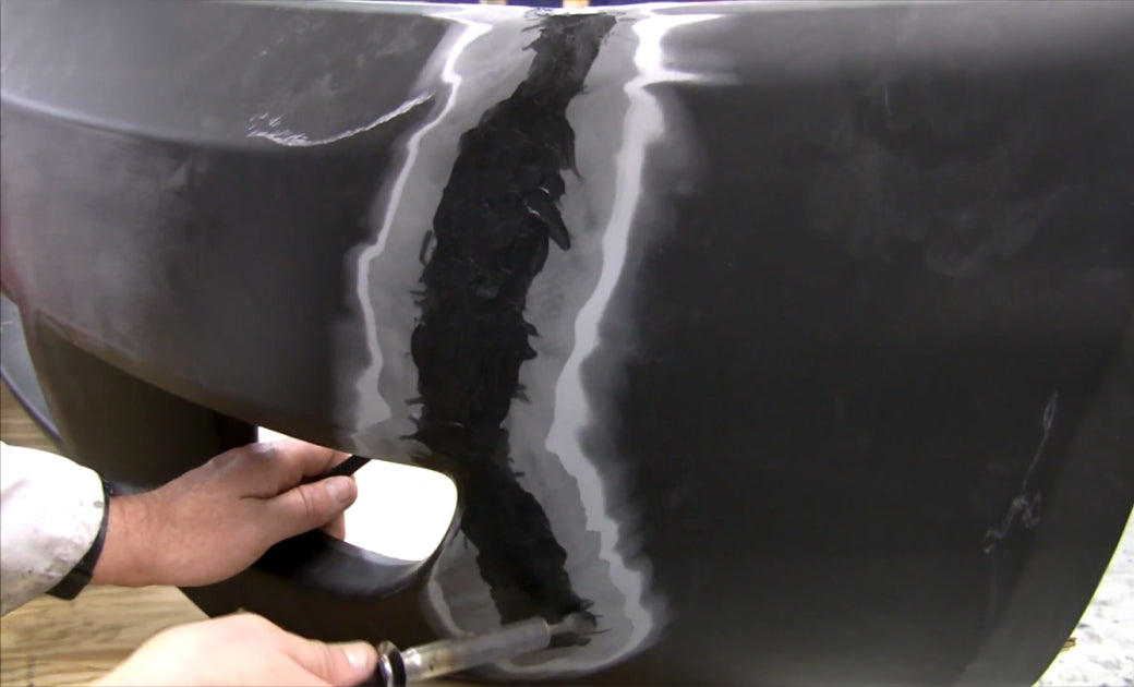 Repairing a Long Tear in a Bumper Cover with FiberFlex