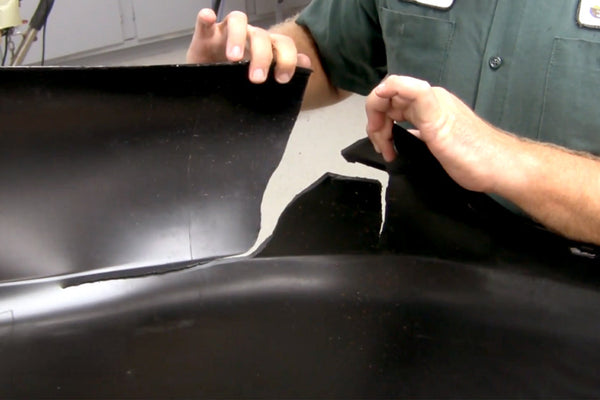 Repairing a Long Tear on a Bumper Cover
