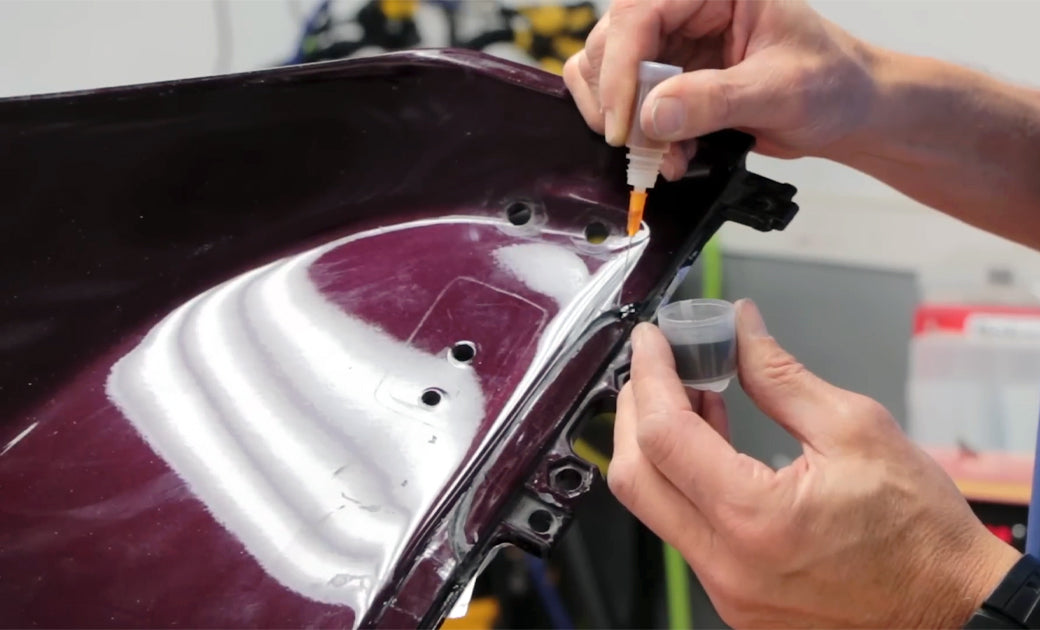 Repairing an ABS Street Motorcycle Fairing with PlastiFix