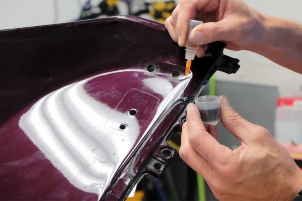 Repairing an ABS Street Motorcycle Fairing with PlastiFix