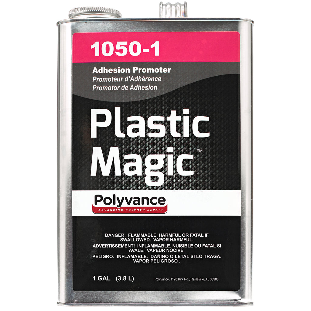 Gallon can of Plastic Magic adhesion promoter