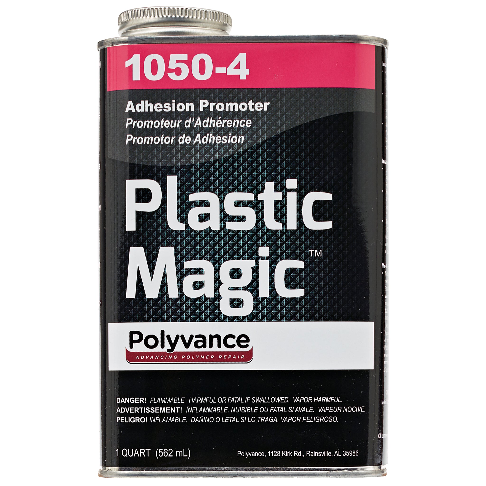 Quart can of Plastic Magic adhesion promoter