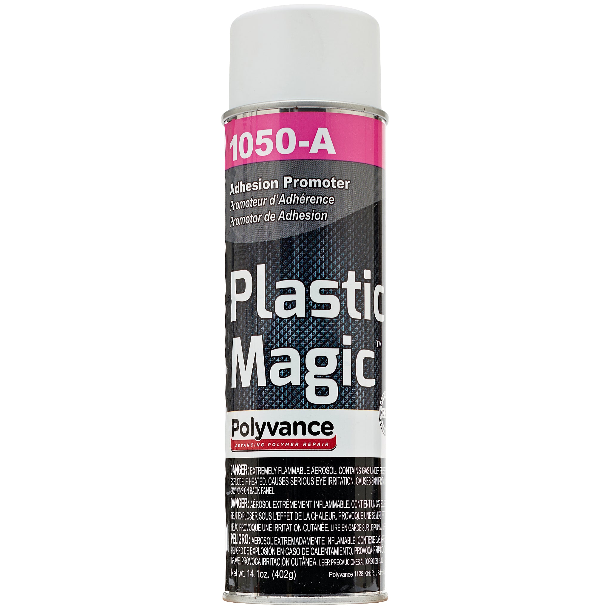 Aerosol can of Plastic Magic adhesion promoter
