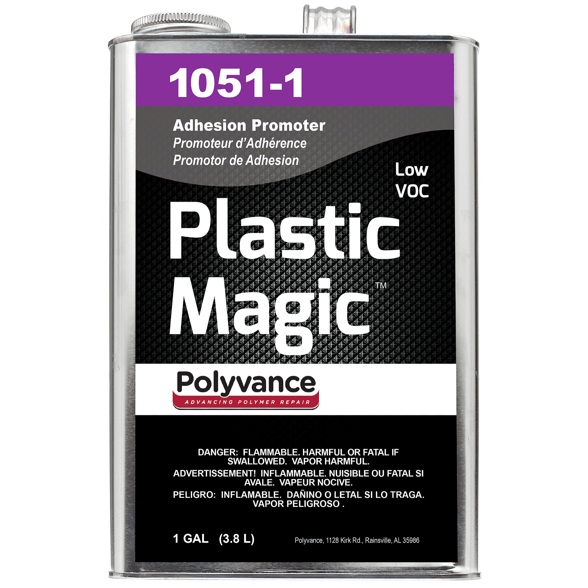 Gallon can of Low VOC Plastic Magic adhesion promoter