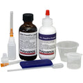 PlastiFix kit with a bottle of white powder