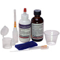 PlastiFix kit with a bottle of clear powder