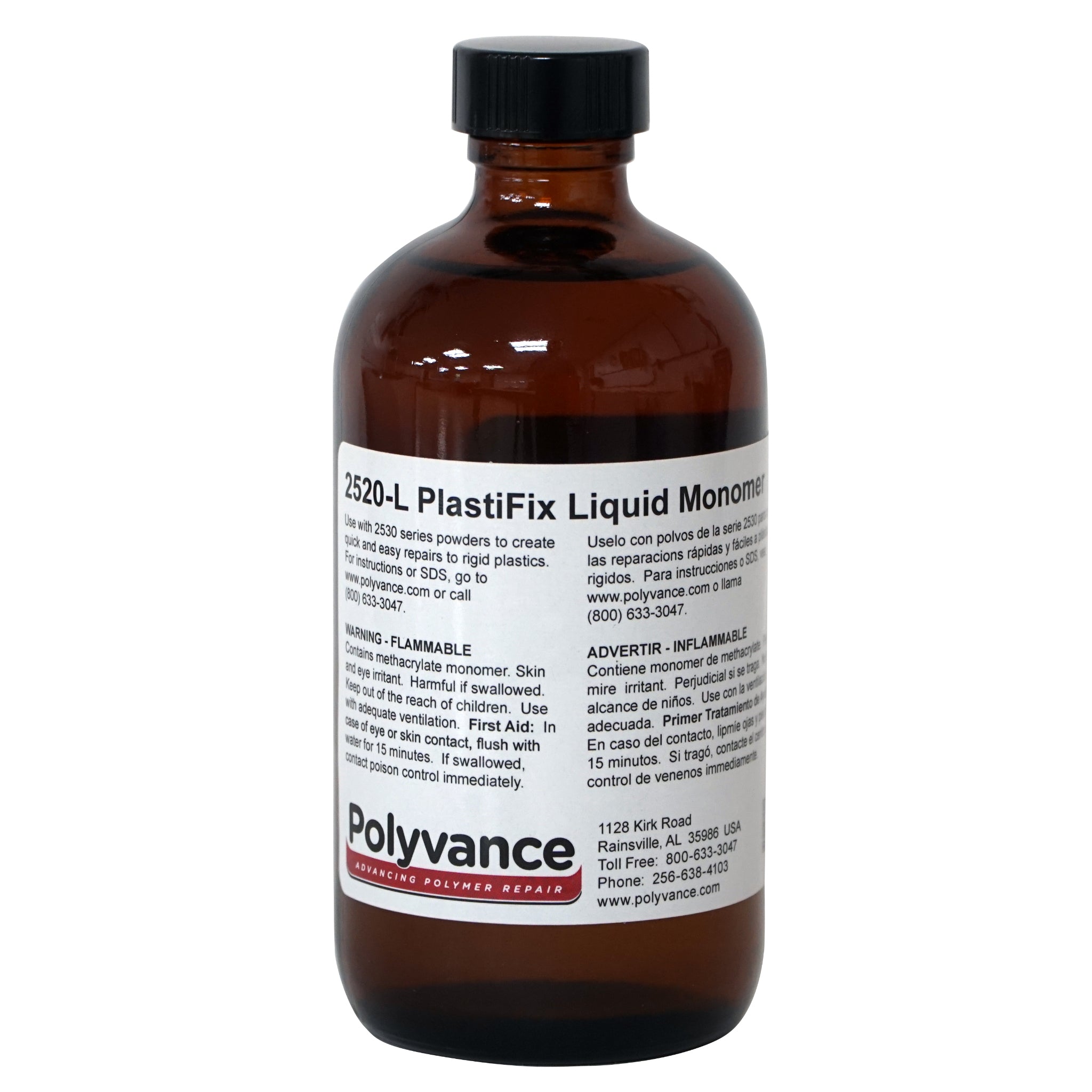 Large bottle of PlastiFix liquid, 250 mL