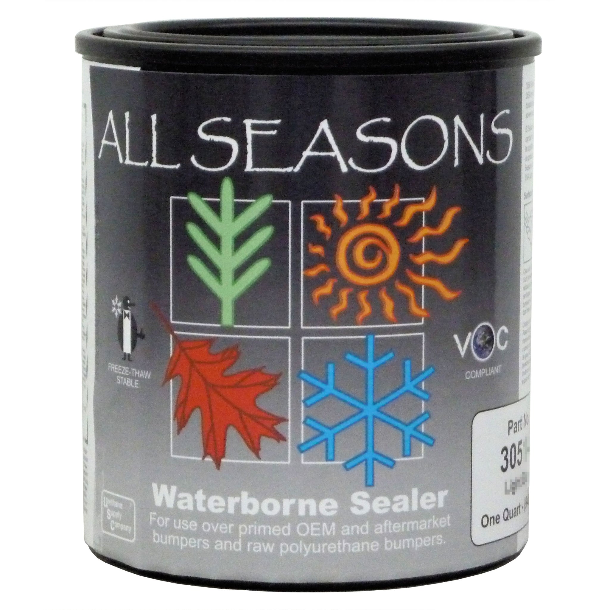 Quart can of ALL SEASONS Waterborne Sealer, white