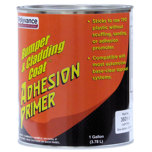 Gallon can of light gray Bumper & Cladding Coat Adhesion Promoter