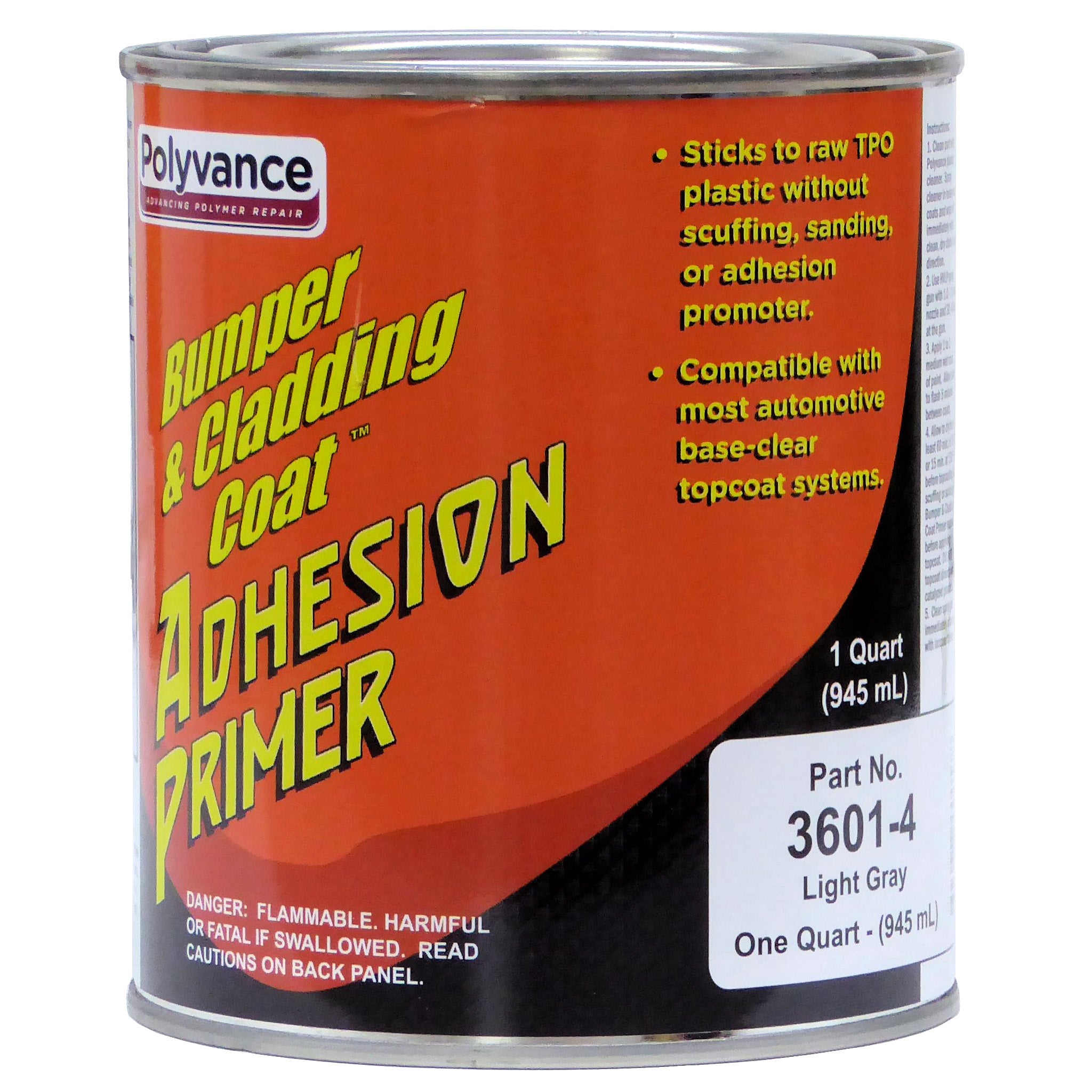 Quart can of light gray Bumper & Cladding Coat Adhesion Promoter
