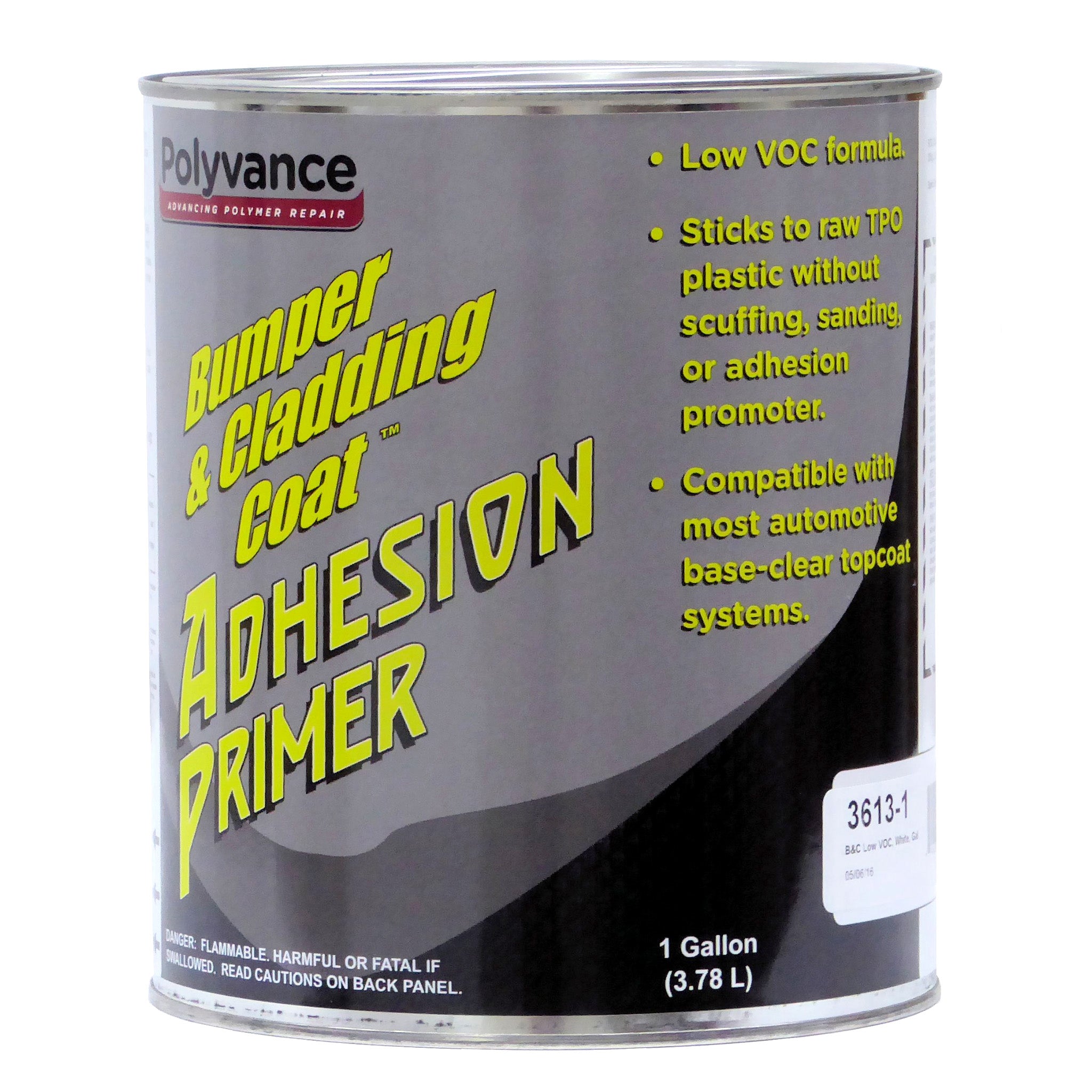 Gallon can of white Low VOC Bumper & Cladding Coat Adhesion Promoter