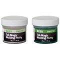 Tab Magic Molding Putty Kit, featuring two jars of putty. Part A is white, Part B is green