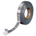 A large roll of one-inch-wide aluminum tape