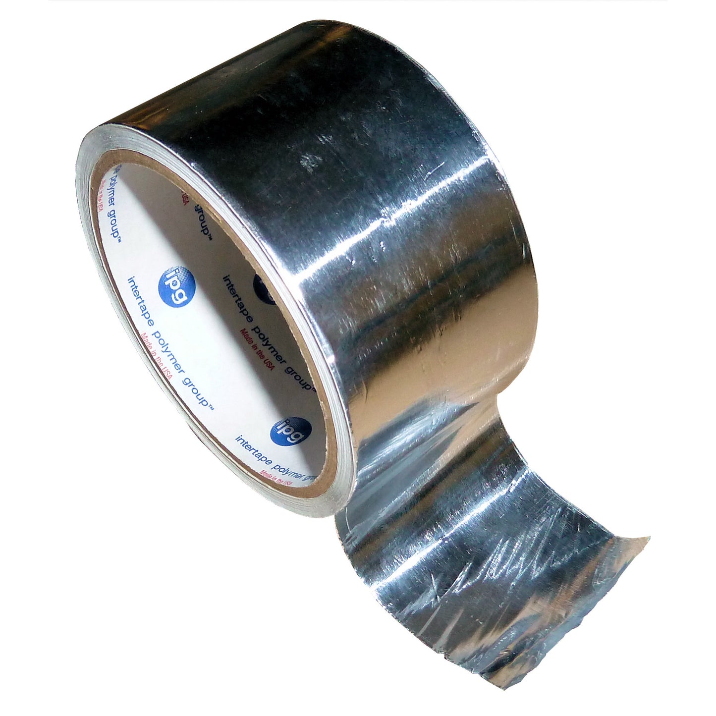 A small roll of two-inch-wide aluminum tape