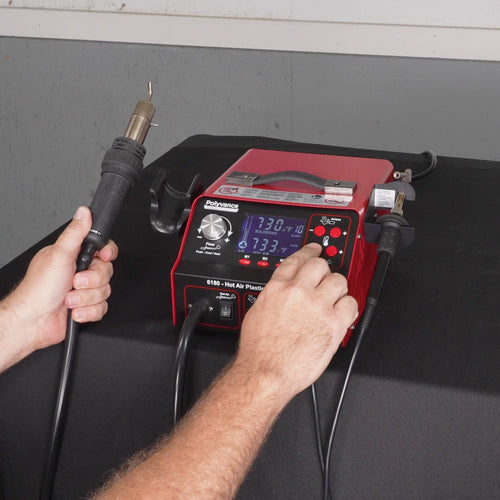 A video showing the functionality of the Mini-Fuzer Hot Air Plastic Welding Station