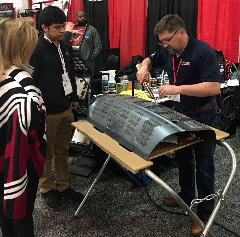 Scott doing a demo with the nitrogen welder.