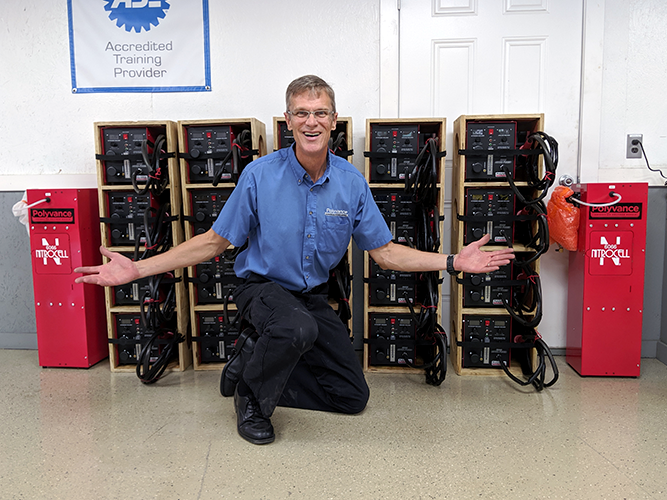 Kurt in front nitrogen plastic welders