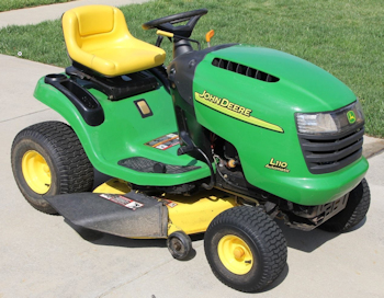 Cracked John Deere Lawn Tractor Hood