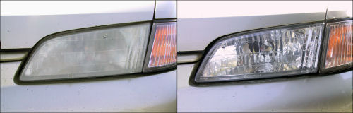 Headlight Before and After