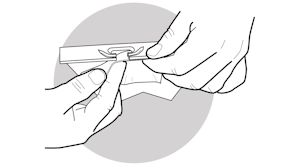 Support with tape