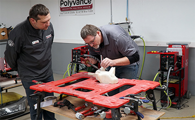 John training Jeff Bown in a PR-02 class.