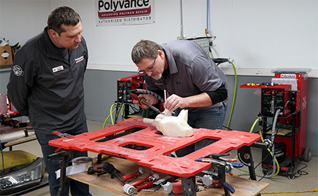 John training Jeff Bown during a PR-02 course