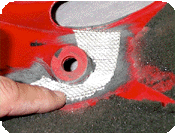 Motorcycle fairing repair